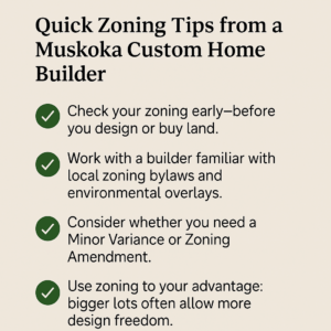 Muskoka Zoning Custom Home Building